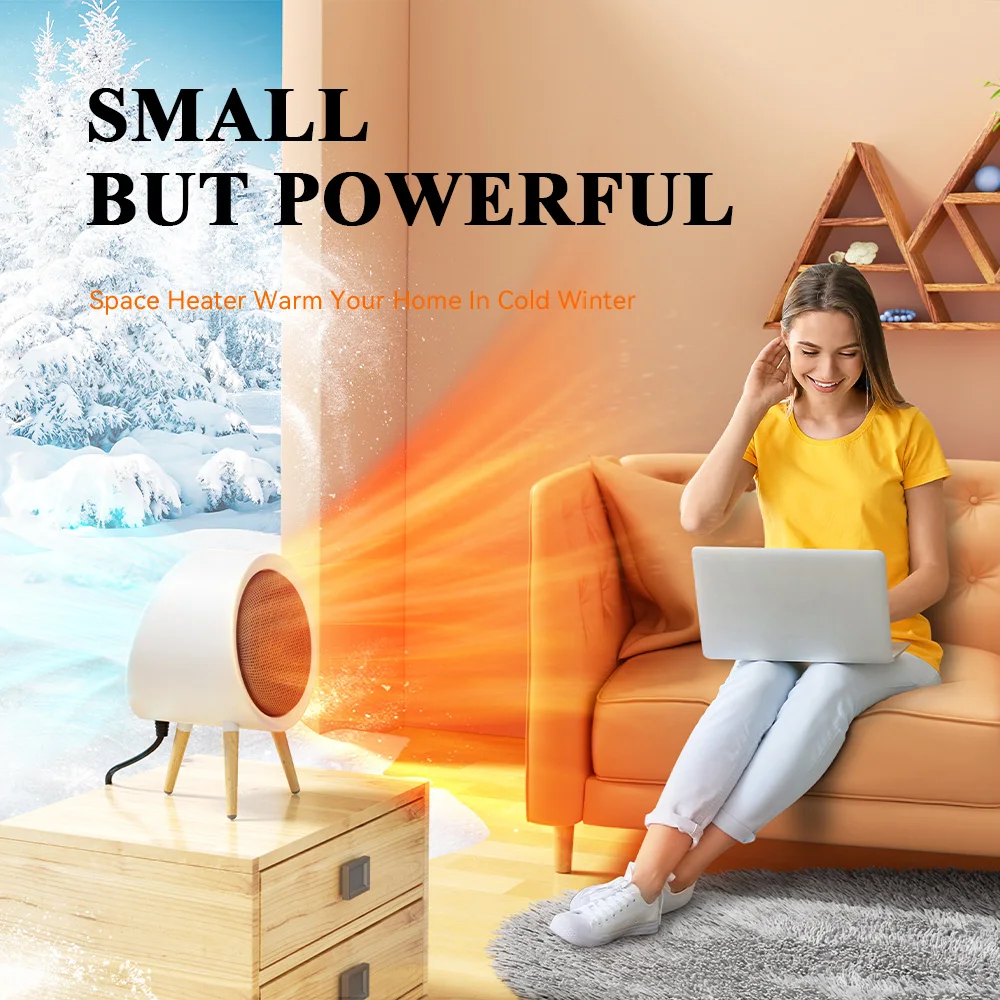 GAIATOP Heater For Home Electric Fan Heater Home Heaters Energy Saving Bedroom Heating For Office Space Heater Heater Portable